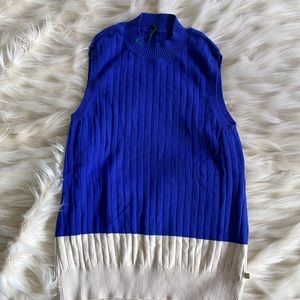 United Color of Benetton Woman Cotton Two Tone Vest Size Small